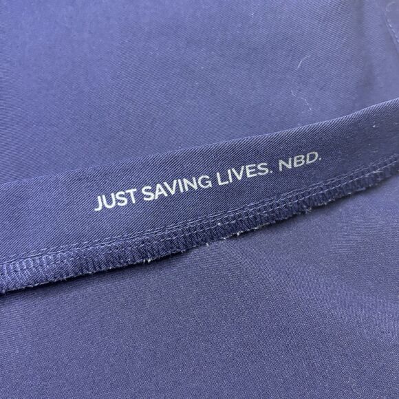 Figs Scrub Top Catarina One Pocket Scrub Shirt Women's Large - Navy Blue - Picture 4 of 8